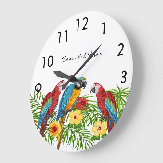 Palmenhaine Große Wanduhr (Winkel)