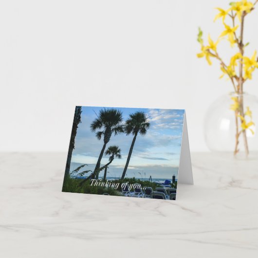 Palmenhaine Karte (Gelbe Blume)