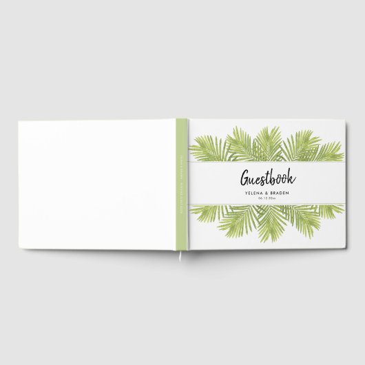 Palmenhochzeit Gästebuch (Voll)
