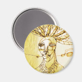 Palmenkönigin Magnet (Vorderseite/Rückseite)