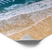 Palmenküste von Beach Bliss Tropical Dream Custom Poster (Ecke)