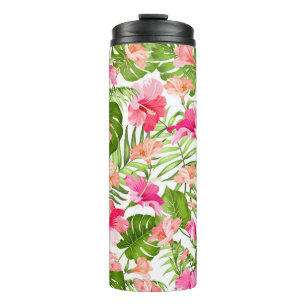 Palmenmonsterie des tropischen Hibiskus Thermosbecher