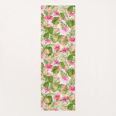 Palmenmonsterie des tropischen Hibiskus Yogamatte (Vorderseite)