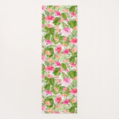 Palmenmonsterie des tropischen Hibiskus Yogamatte (Rückseite)