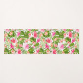 Palmenmonsterie des tropischen Hibiskus Yogamatte (Vorderseite (Horizontal))