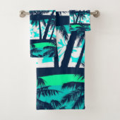 Palmenmuster Badhandtuch Set (Insitu)