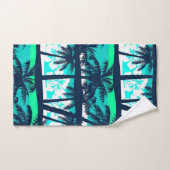Palmenmuster Badhandtuch Set (Handtuch)