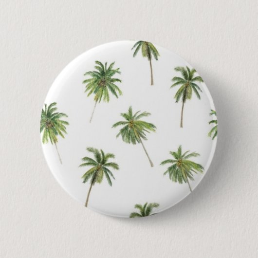 Palmenmuster Button (Vorderseite)