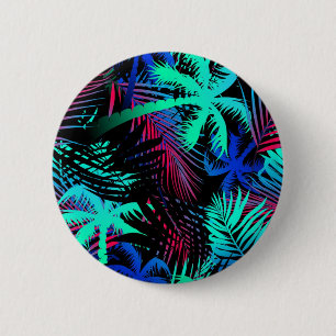 Palmenmuster Button