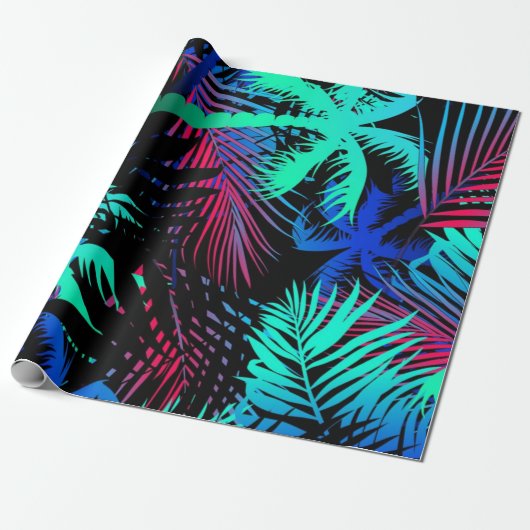 Palmenmuster Geschenkpapier (Ungerollt)