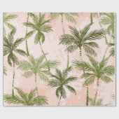 Palmenmuster Geschenkpapier (Flach)