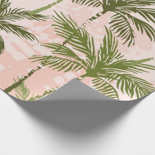 Palmenmuster Geschenkpapier (Ecke)