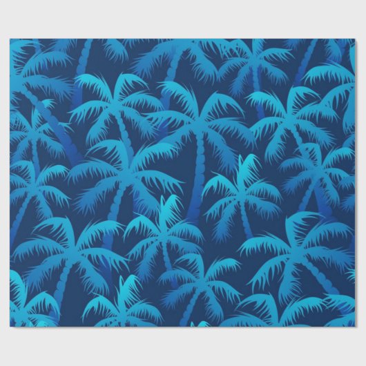 Palmenmuster Geschenkpapier (Flach)