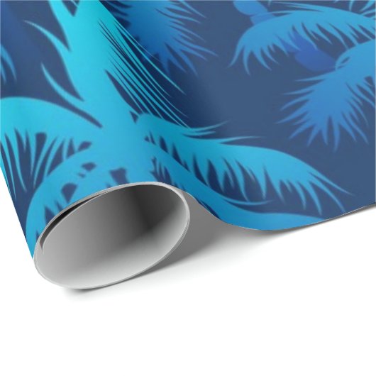 Palmenmuster Geschenkpapier (Rolleneckpunkt)