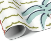 Palmenmuster Geschenkpapier (Rolleneckpunkt)
