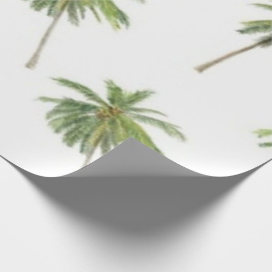 Palmenmuster Geschenkpapier (Ecke)