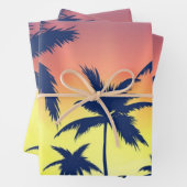 Palmenmuster Geschenkpapier Set (Beispiel)