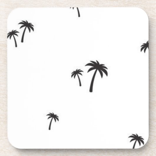 Palmenmuster Getränkeuntersetzer (Vorderseite)