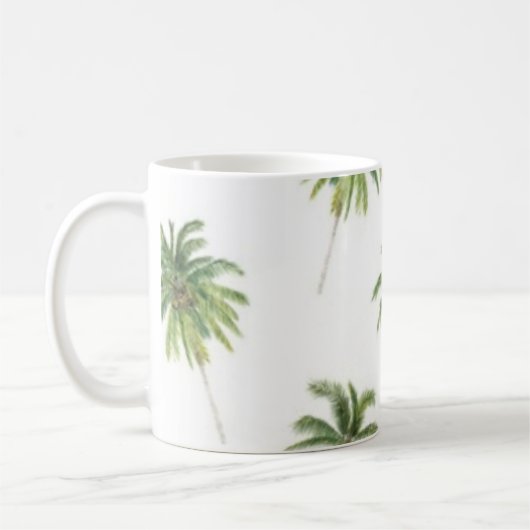 Palmenmuster Kaffeetasse (Links)