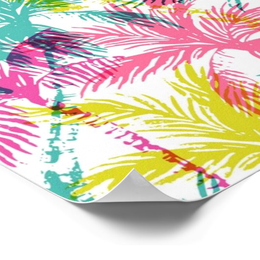 Palmenmuster Poster (Ecke)