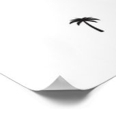 Palmenmuster Poster (Ecke)