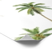 Palmenmuster Poster (Ecke)