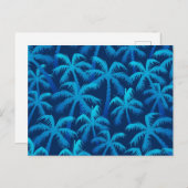Palmenmuster Postkarte (Vorne/Hinten)