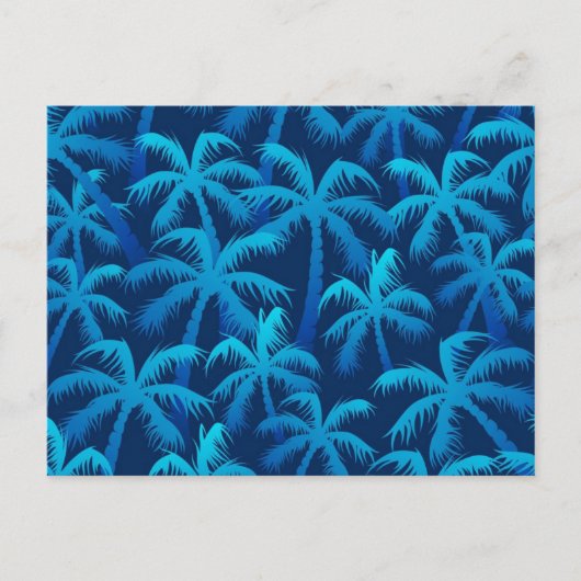 Palmenmuster Postkarte (Vorderseite)