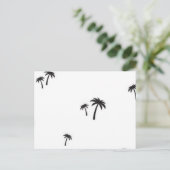 Palmenmuster Postkarte (Stehend Vorderseite)
