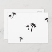 Palmenmuster Postkarte (Vorne/Hinten)