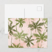 Palmenmuster Postkarte (Vorne/Hinten)
