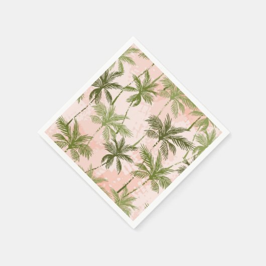 Palmenmuster Serviette (Ecke)