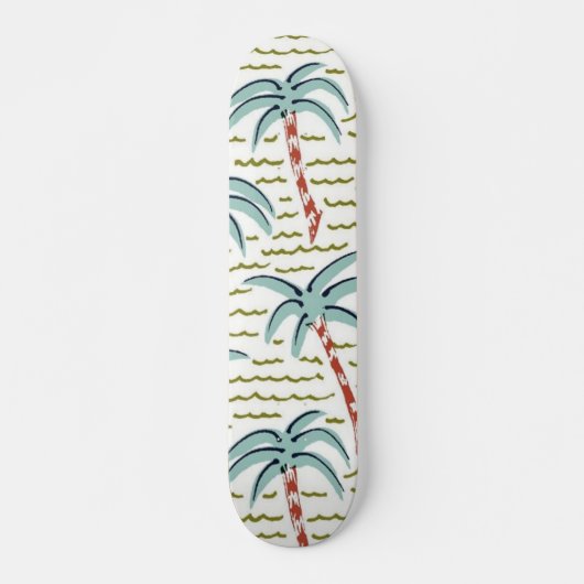 Palmenmuster Skateboard (Vorne)