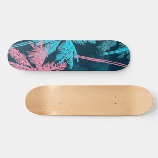 Palmenmuster Skateboard (Horizontal)