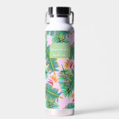 Palmenparadies Rosa Trinkflasche (Vorne)