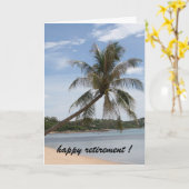 Palmenpensionierung Karte (Gelbe Blume)