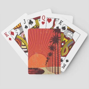 Palmenreihe Spielkarten