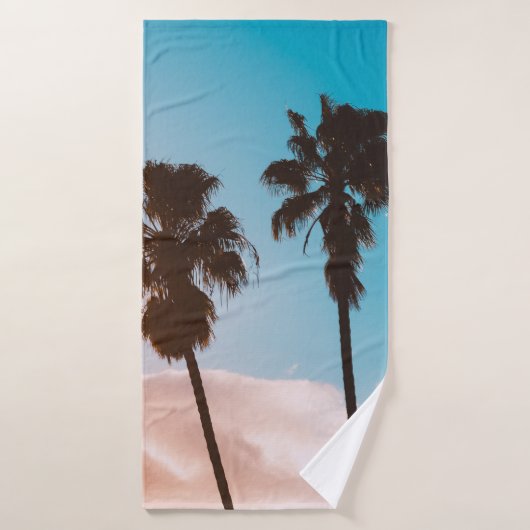 Palmensilhette Badehandtuch (Badehandtuch)