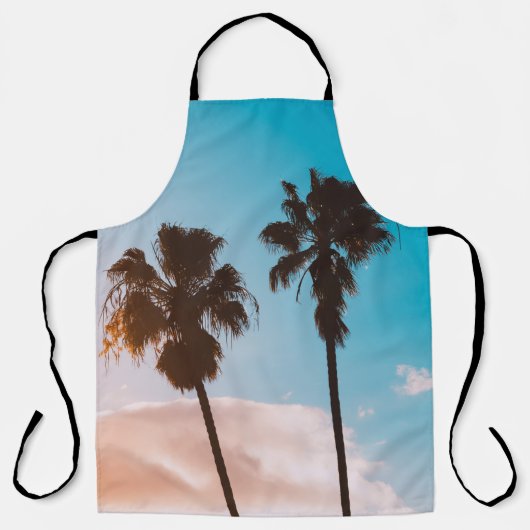 Palmensilhette Schürze (Vorderseite)