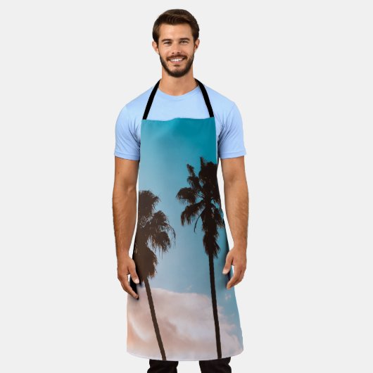 Palmensilhette Schürze (Getragen)