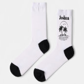 Palmenstrand-Crew-Socken Socken (Linkes Detail)