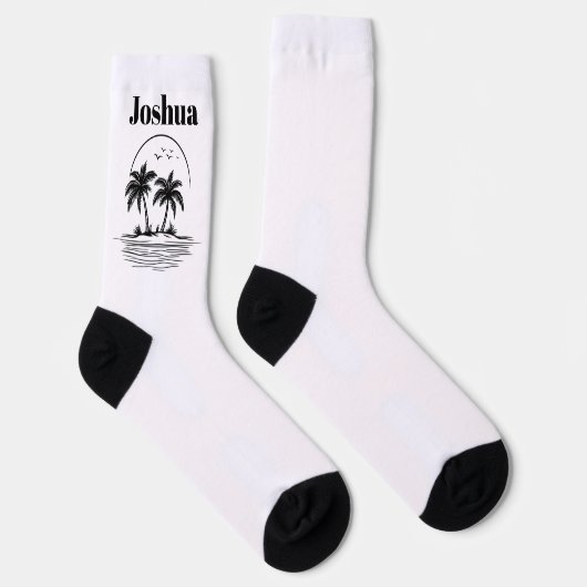 Palmenstrand-Crew-Socken Socken (Rechts)