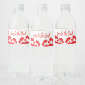 Palmenstrand Gastgeschenk Wasserflaschenetikett (Flaschen)