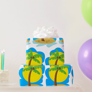 Palmenstrand Geschenkpapier