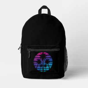 Palmenstrand Hawaii Sommerferien Bedruckter Rucksack