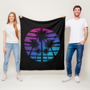 Palmenstrand Hawaii Sommerferien Fleecedecke