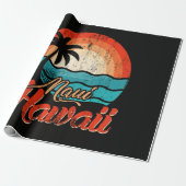 Palmenstrand Hawaii-Strand Geschenkpapier (Ungerollt)