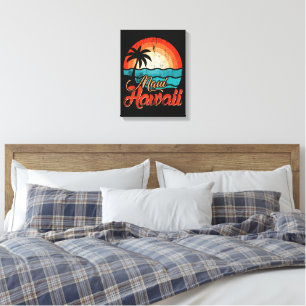 Palmenstrand Hawaii-Strand Leinwanddruck