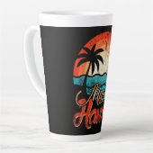 Palmenstrand Hawaii-Strand Milchtasse (Linke Ecke)