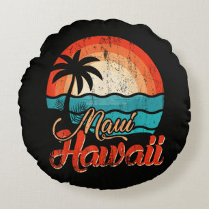 Palmenstrand Hawaii-Strand Rundes Kissen